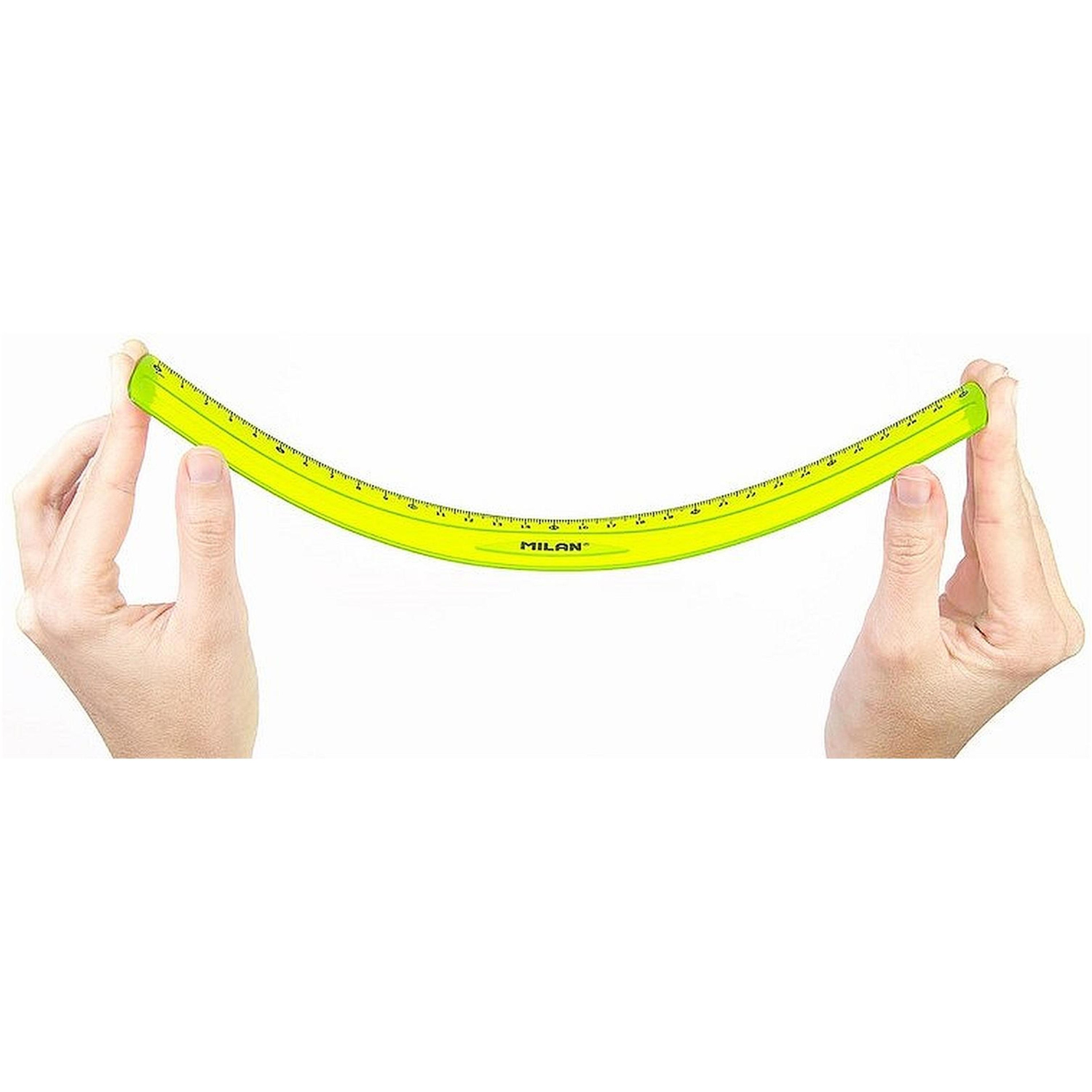 Набор Milan для черчения:линейка 30см, 2треуг(45град,30град),транспорт, жел - фото 6