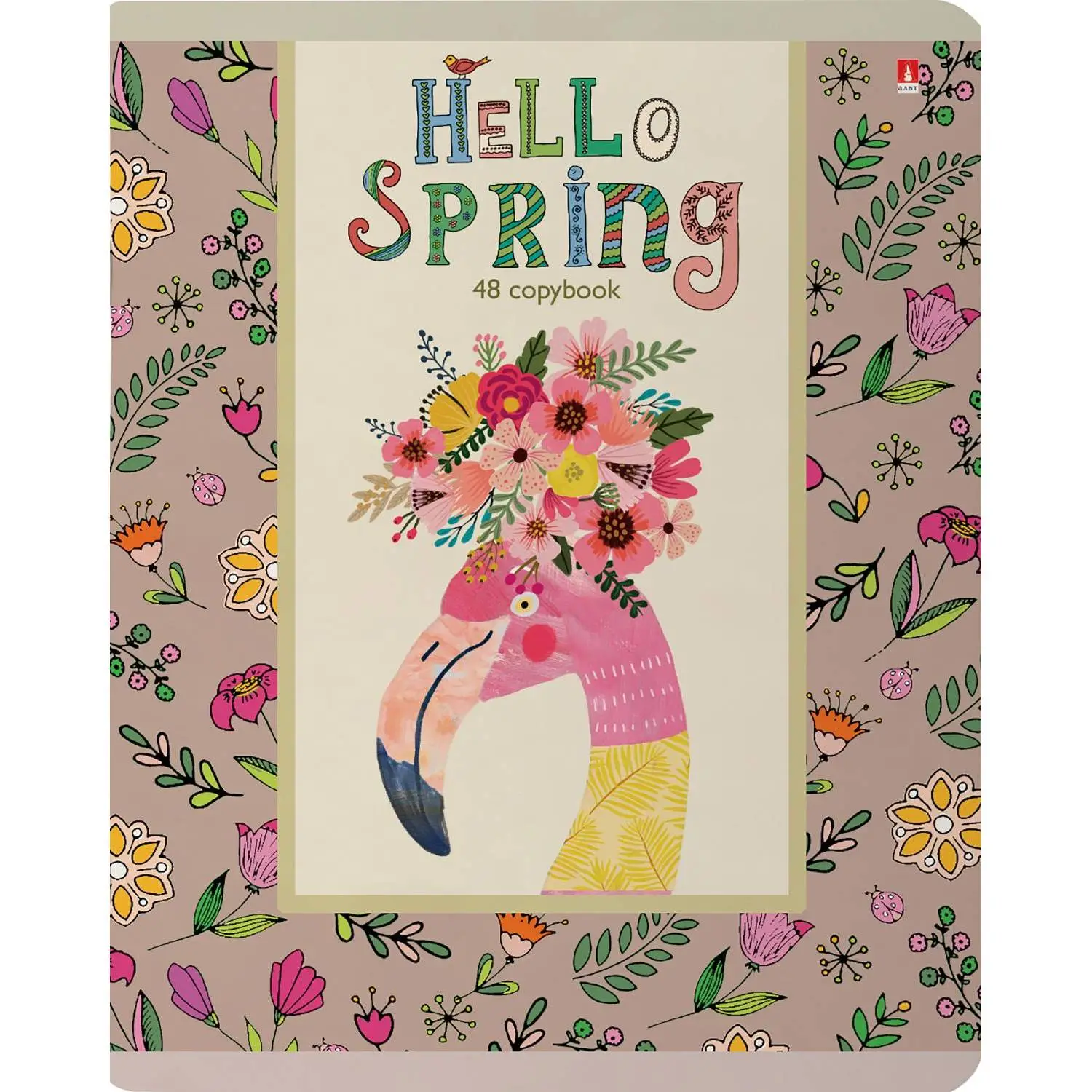 Тетрадь общая А5 ,48л, клетка,скрепка, HELLO SPRING, 5 шт в уп,7-48-448/5 - фото 7