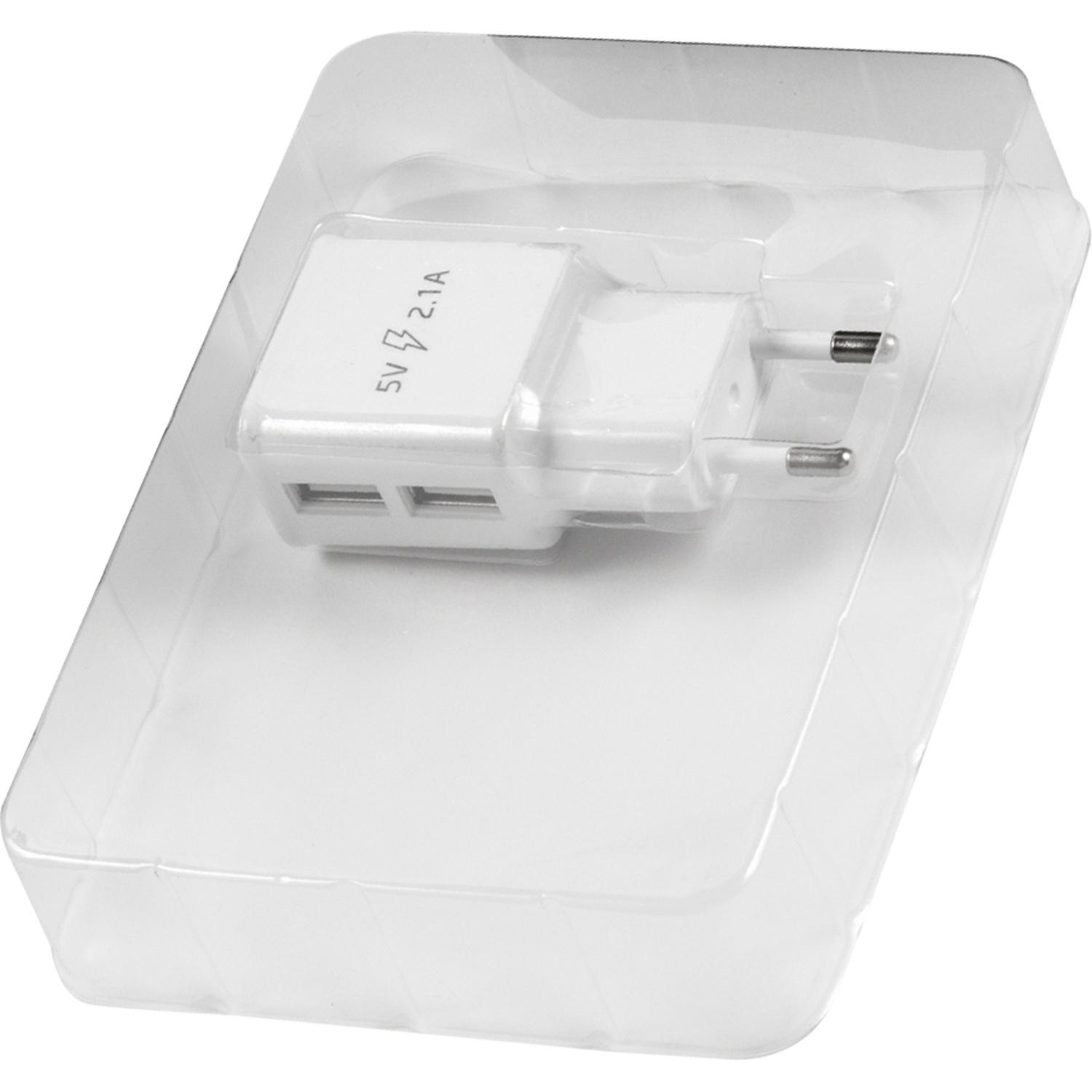 Зарядное устройство сетевое, 2 USB, 2.1А, Red Line NT-2A, бел, УТ000009405 - фото 4