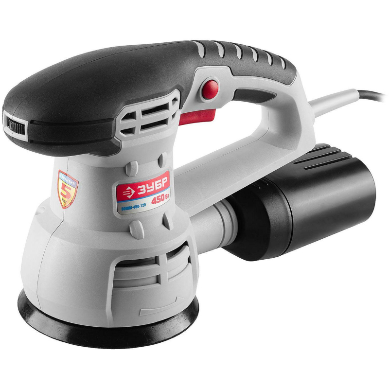 Шлифмашина эксцентриковая Зубр ЗОШМ-450-125 - фото 1
