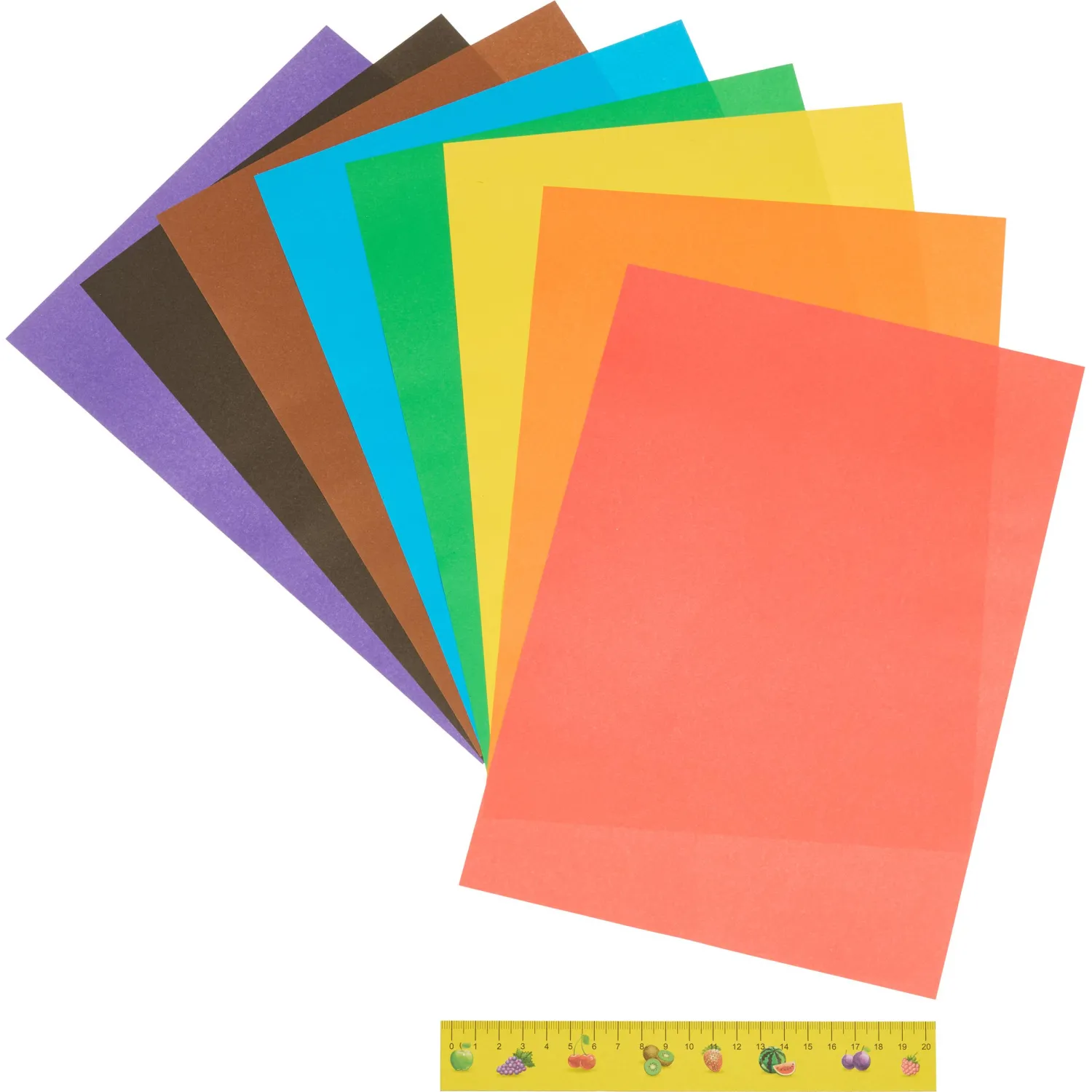 Бумага цветная А4,16л.8цв.немелованая,в папке Луч Школа творчества 1790-08 - фото 2