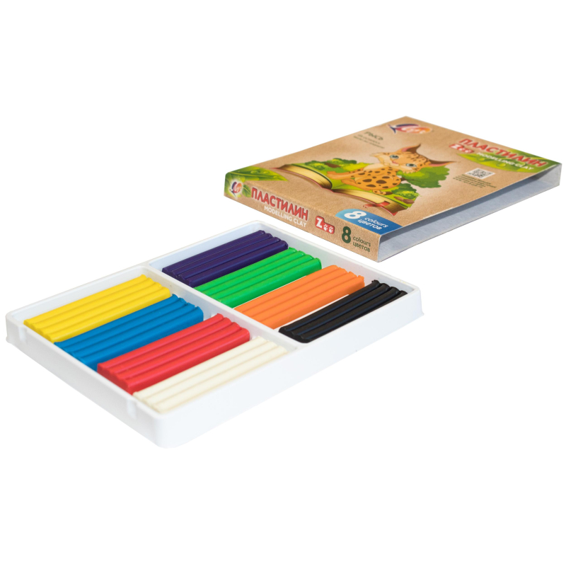 Пластилин классический Луч Zoo 8 цв.120 гр.29С 1720-08 - фото 3