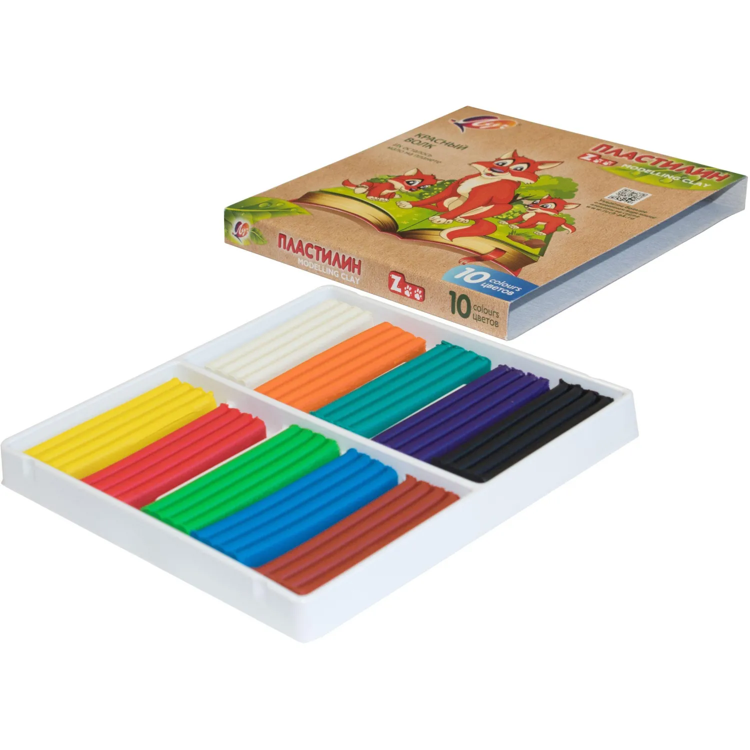 Пластилин классический Луч Zoo 10 цв 150 г, 29С 1721-08 - фото 2
