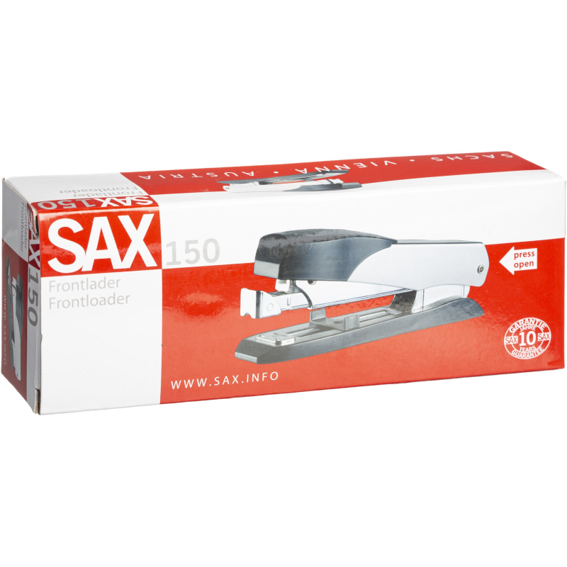 Степлер SAX A 150 (24/6,24/8,26/6,26/8) 45 листов, металл, черно-серый - фото 3