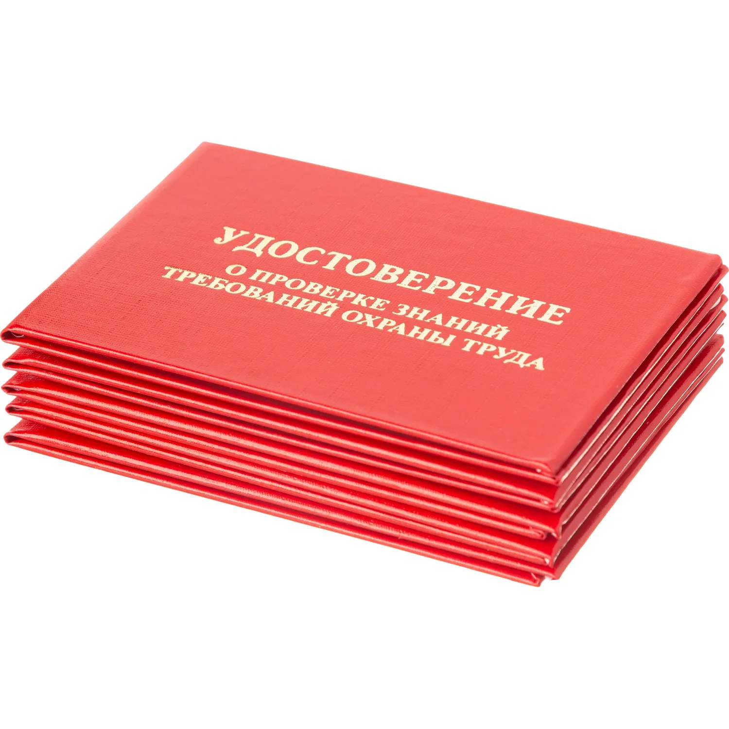 Удостоверение о проверке знаний требований охр.труда,тверд.обл.бумв5шт/уп - фото 4