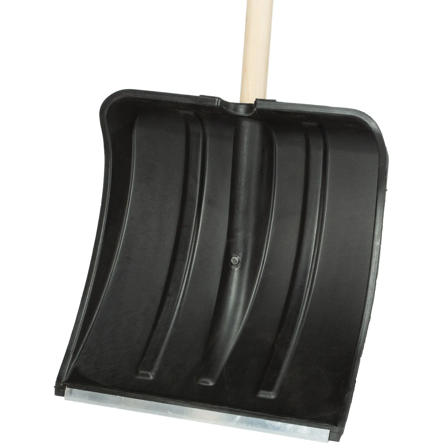 Лопата для уборки снега пластик/ковш 38х38,5х142 см с дерев черенком 615745 - фото 2