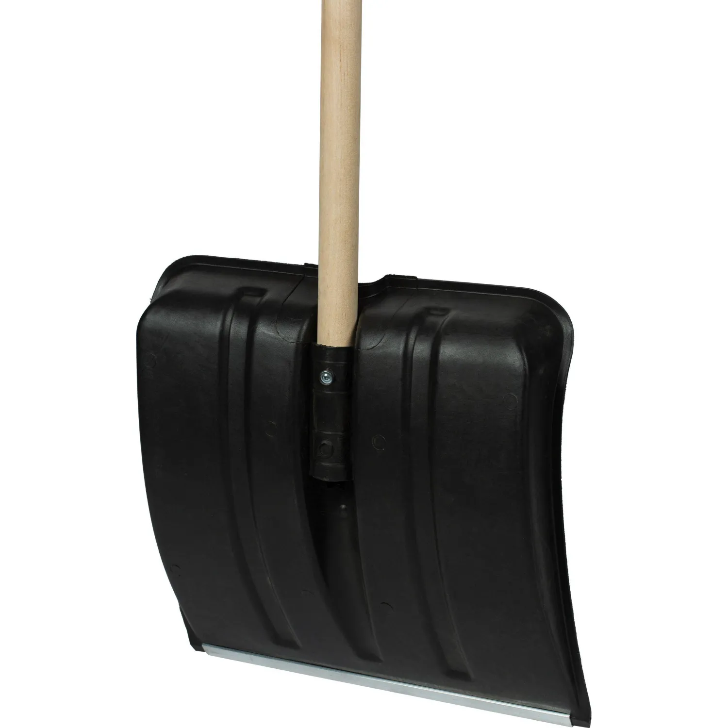 Лопата для уборки снега пластик/ковш 38х38,5х142 см с дерев черенком 615745 - фото 4