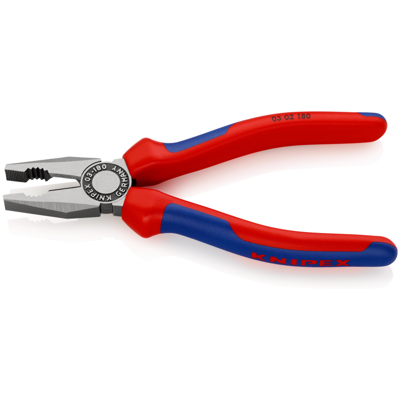 Плоскогубцы комбинированные L-180 мм KNIPEX KN-0302180 - фото 1