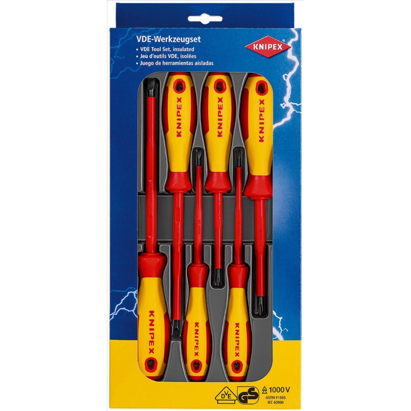 Набор отверток 6 предметов VDE KNIPEX KN-002012V01 - фото 4