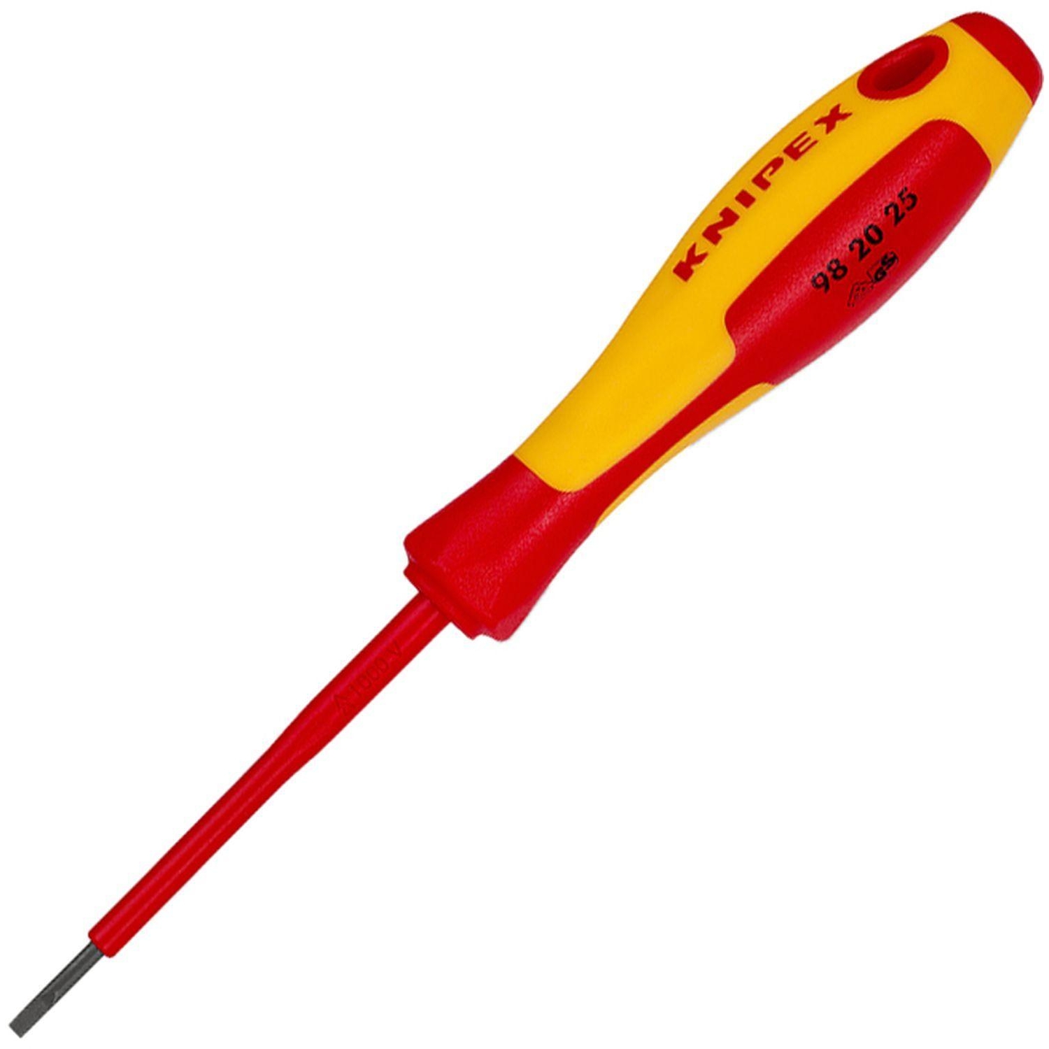 Отвертка диэлектрическая SL2.5x0.4 VDE KNIPEX KN-982025 - фото 1