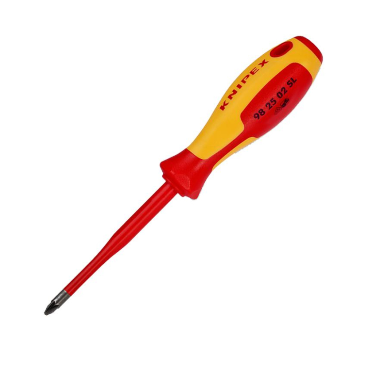 Отвертка диэлектрическая VDE PZ2 тонкая VDE KNIPEX KN-982502SL - фото 1