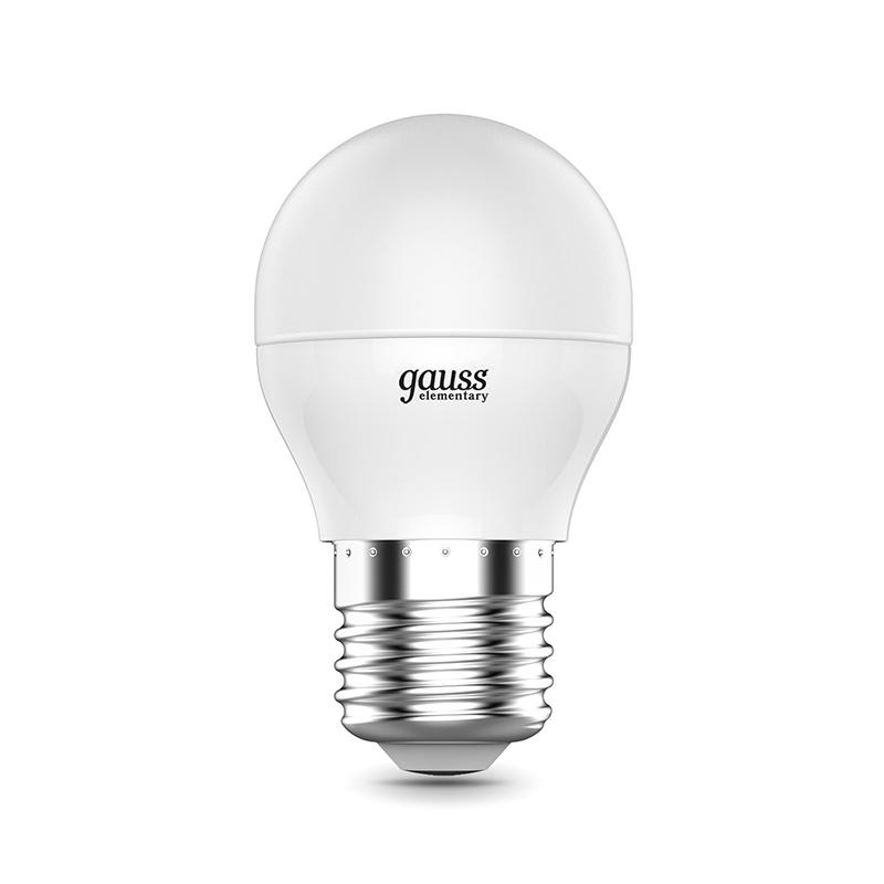 Лампа светодиодная Gauss LED Elementary Шар 8Вт E27 540Лм 4100K (53228) - фото 3