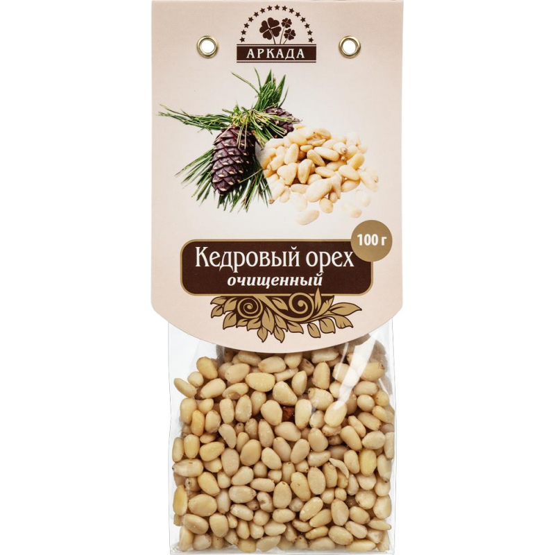 Кедровый орех Аркада очищенный, 100г - фото 1
