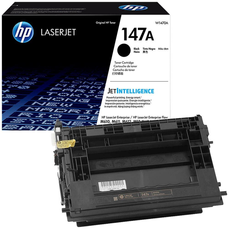 Картридж лазерный HP 147A W1470A чер. для LJ M610dn - фото 1