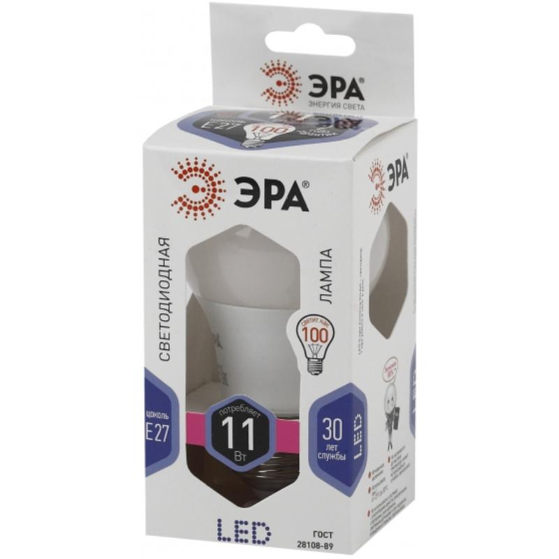 Лампа светодиодная ЭРА LED A60-11W-860-E27 11Вт Е27 6000К Б0031394 - фото 1