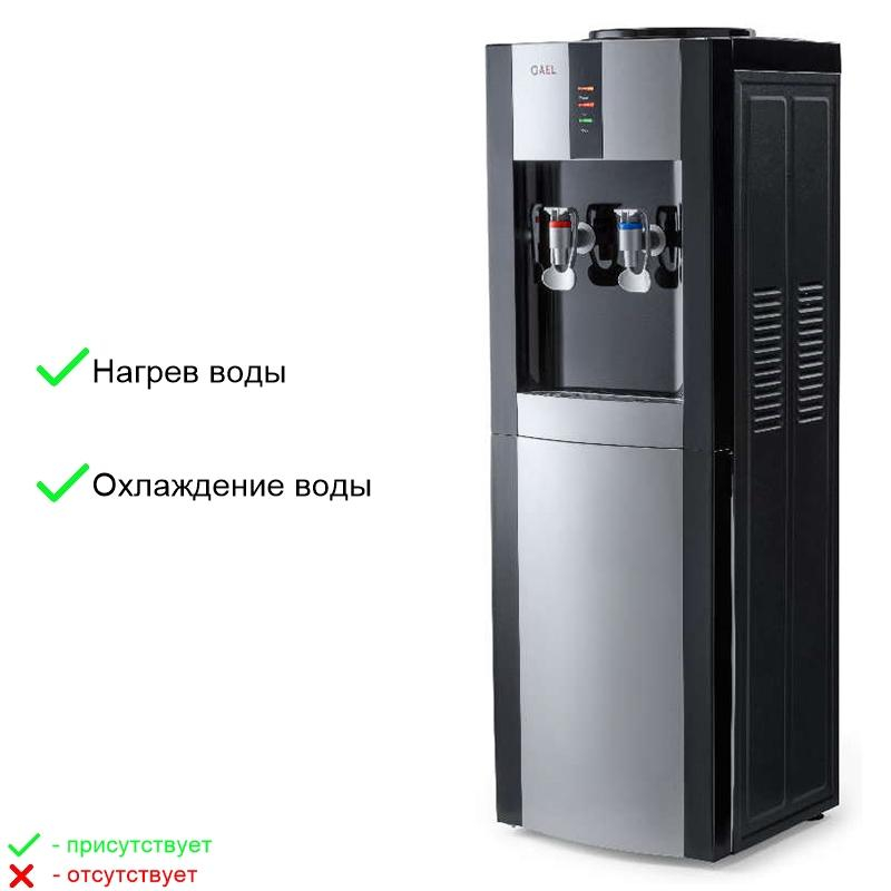Кулер для воды AEL LC-AEL-47 black/silver напольный компрессорное охл - фото 2