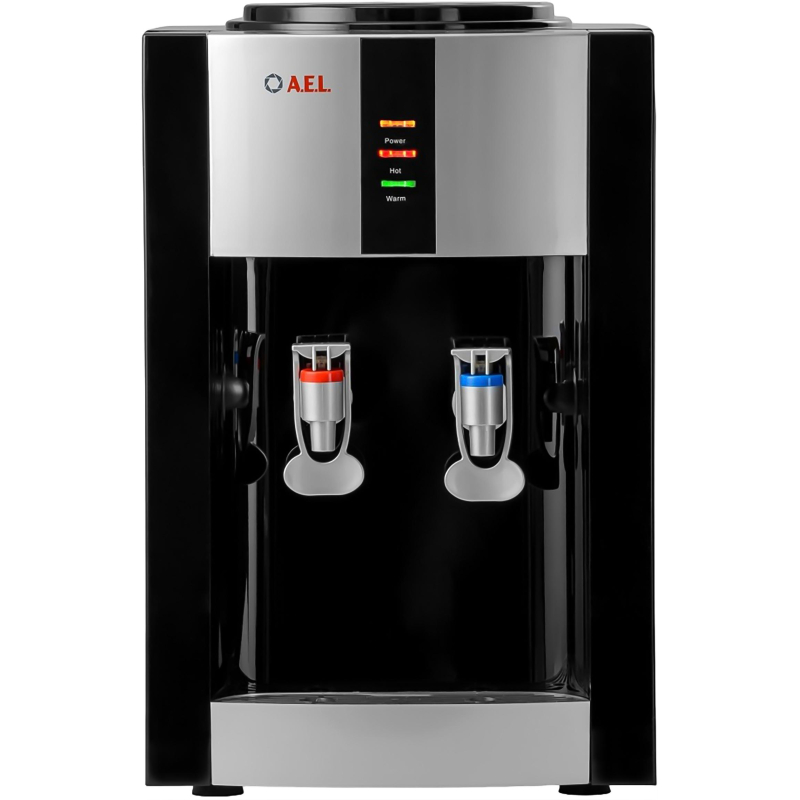 Кулер для воды AEL TK-47 black/silver настольный ,  нагрев/ без охлаждения - фото 1