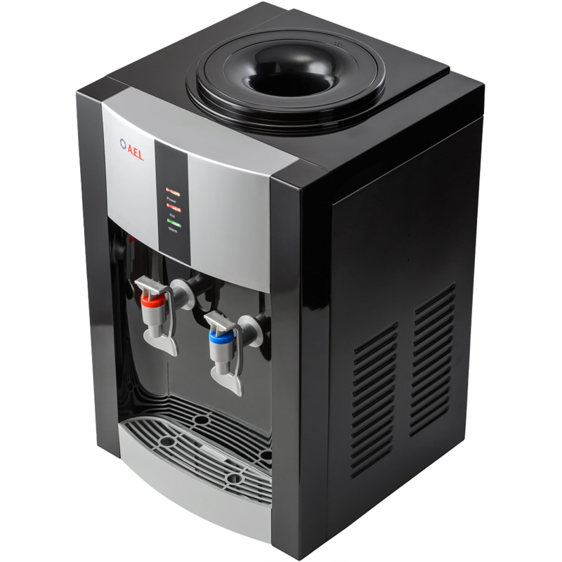Кулер для воды AEL TK-47 black/silver настольный ,  нагрев/ без охлаждения - фото 3