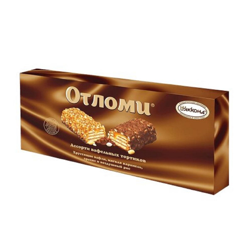 Вафли Тортики вафельные Отломи ассорти Акконда, 250г - фото 1