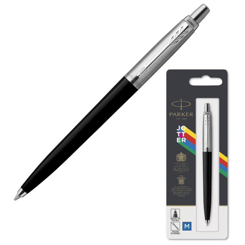 Ручка шариковая  Parker Jotter Originals Black син.стерж. блистер 2096873 - фото 1