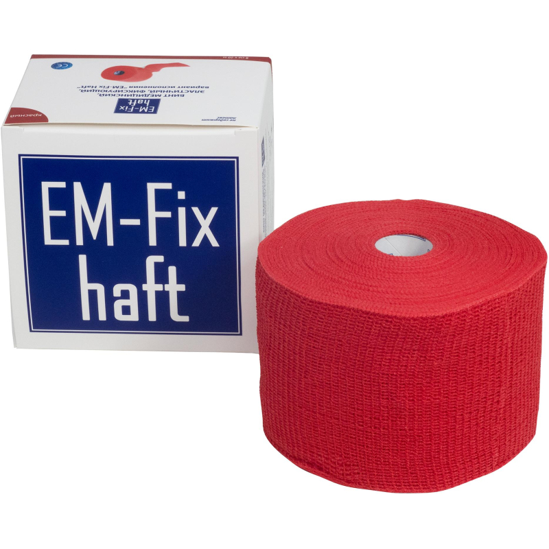 Бинт самофикс эласт 20м х 6см EM-FIX HAFT красный - фото 1