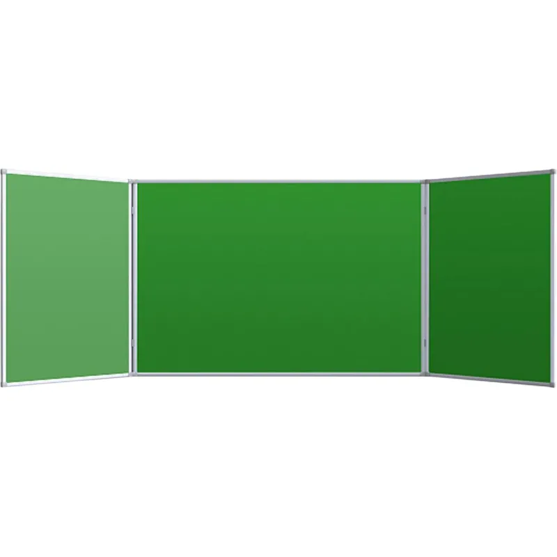 Доска меловая - магнитная зеленая Attache 100х300 2-створ - фото 1