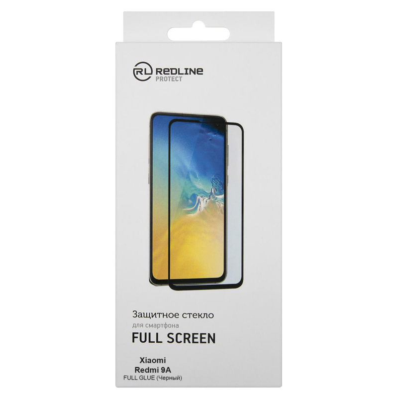Защитное стекло Xiaomi Redmi 9A/9C, FS FG, Red Line, чер, УТ000021561 - фото 1
