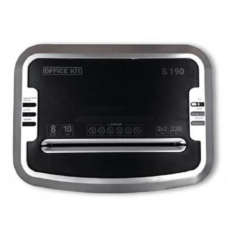 Шредер (уничтожитель) Office Kit S190 2x2, P-6ур.секр., 6лист, 20л - фото 2