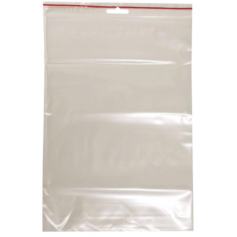 Пакет с замком (Zip Lock) с европодвесом 20 х 30  см, 60 мкм, 100 шт/уп - фото 1