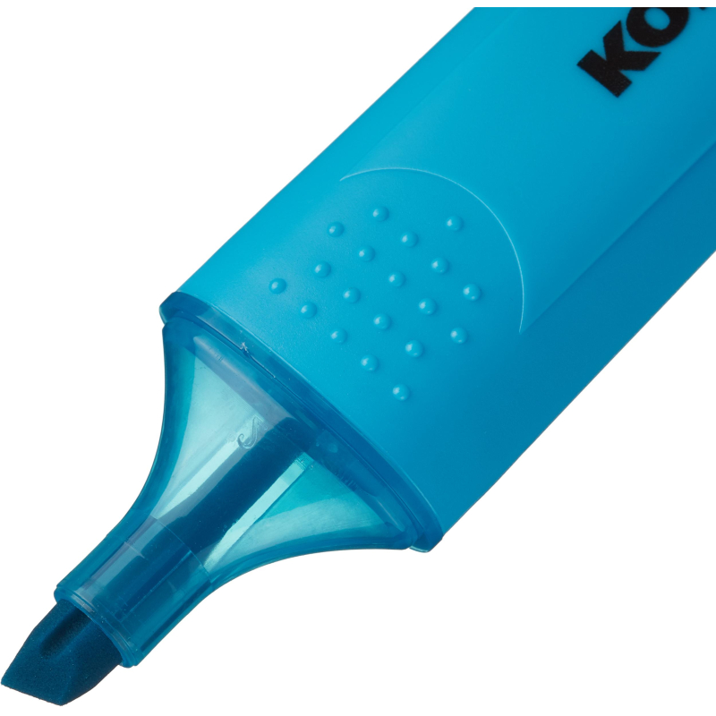 Маркер текстовыделитель Kores BRIGHT LINER PLUS, скош нак, 0.5-5 мм,синий - фото 4