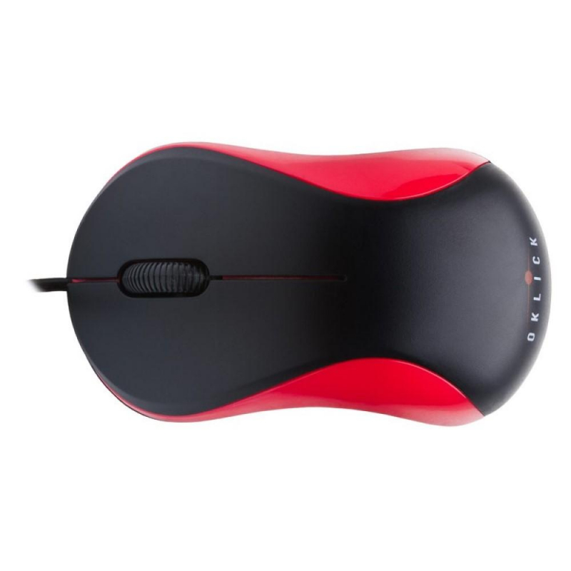 Мышь компьютерная Oklick 115S ч/кр оптичес (1200dpi) USB для ноутбука 2but - фото 4
