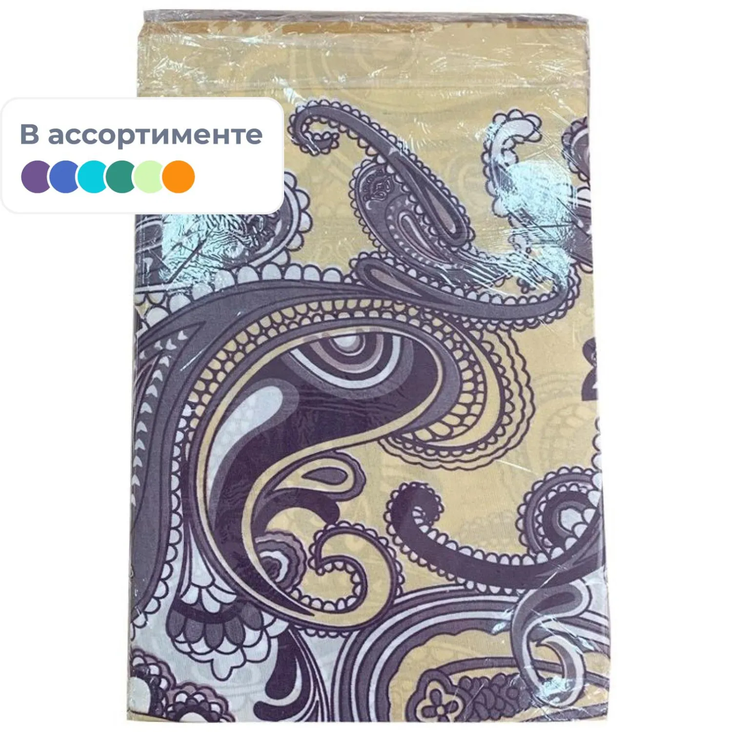 Постельное белье 1,5сп микрофибра 65гр/м2 (нав.60х60- 1 шт.), ассорти - фото 1