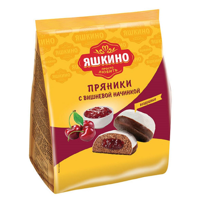 Пряники Яшкино с вишневой начинкой, 350г ЯП906 - фото 1