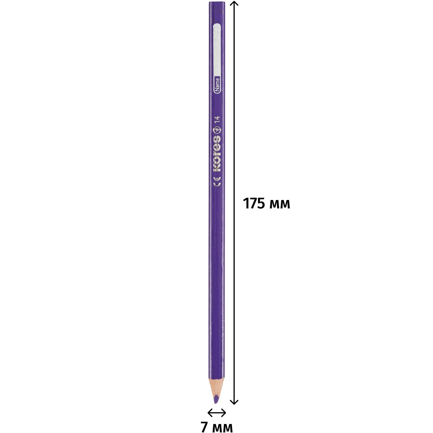 Карандаши цветные 24цв 3-гран,точилка Kores 93324.01 - фото 3