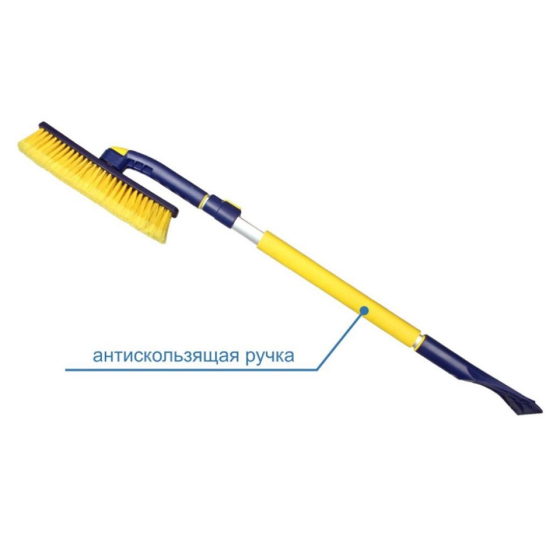 Щетка для снега телескопич. с поворотной головкой Goodyear WB-07 91-130см - фото 7