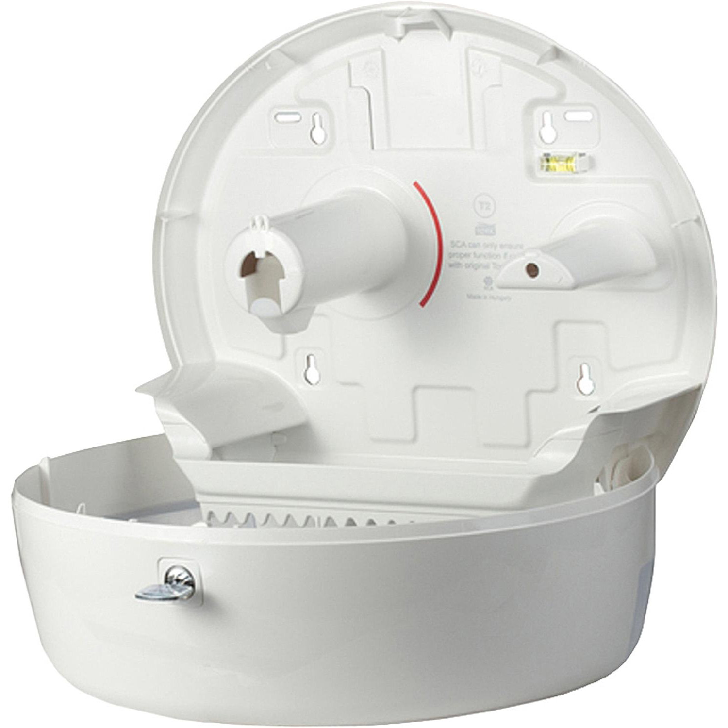 Диспенсер для туалетной бумаги Tork Т2 в мини рул.555000 белый Диспенсер для туалетной бумаги Tork Т2 в мини рул.555000 белый - фото 2