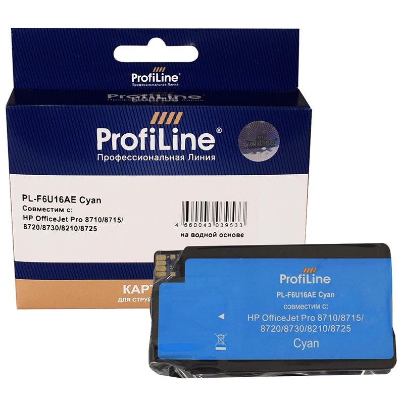 Картридж струйный ProfiLine PL-F6U16AE N953XL гол. для HP OJ Pro 7720/8720 - фото 1