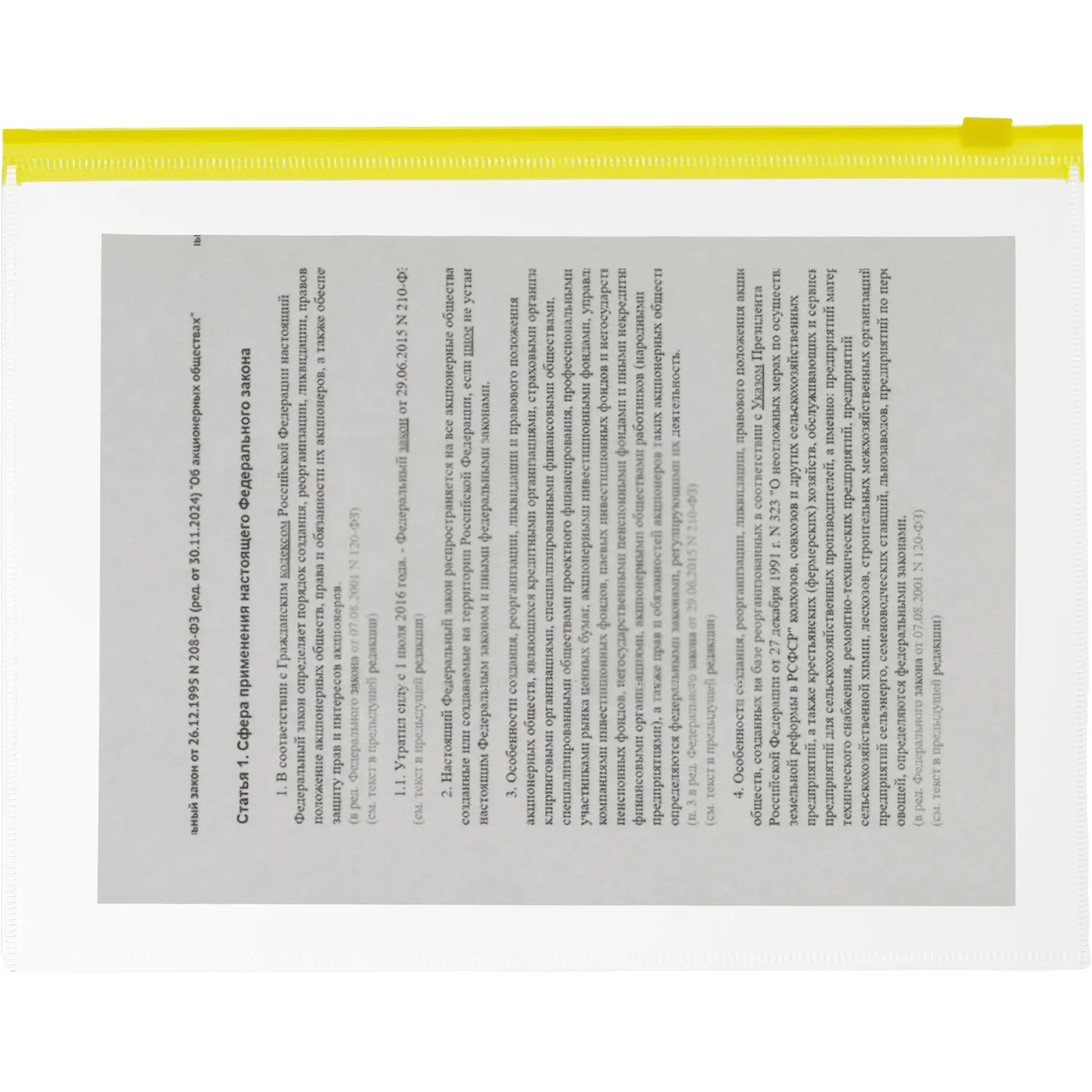 Папка-конверт на молнии Аttache A4 в ассортименте 5 шт/уп - фото 10