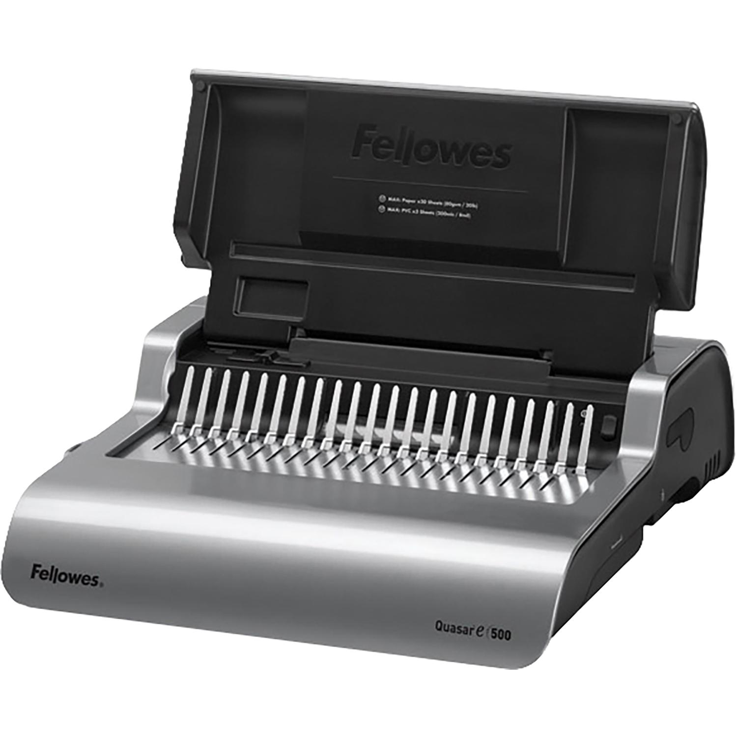 Брошюровщик Fellowes Quasar-E, А4, 25л./500л., электр., пл.пруж. - фото 2