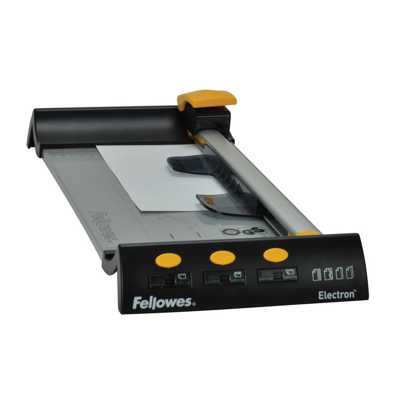 Резак для бумаги Fellowes Electron A4, 320мм, 10л, 4резки, роликовый - фото 6