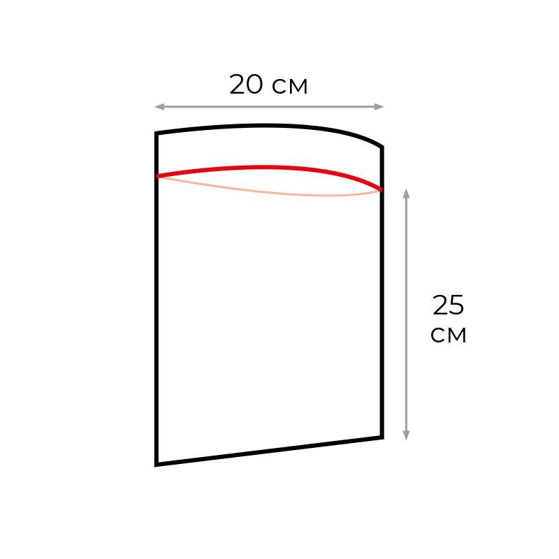 Пакет с замком (Zip Lock) 20x25 см., 32мкм, 1000 шт/уп эконом - фото 2