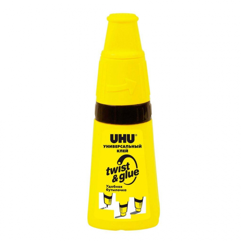 Клей универсальный UHU Twist&amp;Glue с 3-х позиционным аппликатором, 35мл - фото 1