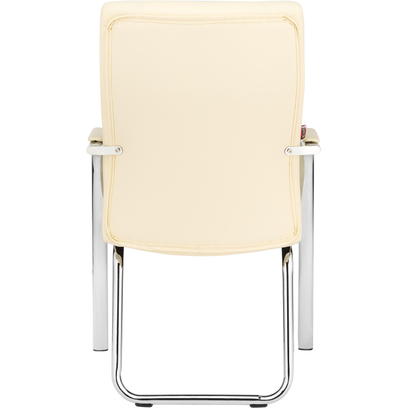Конференц-кресло BN_TQ_Echair-807 VPU-1 кожзам бежевый, хром - фото 5