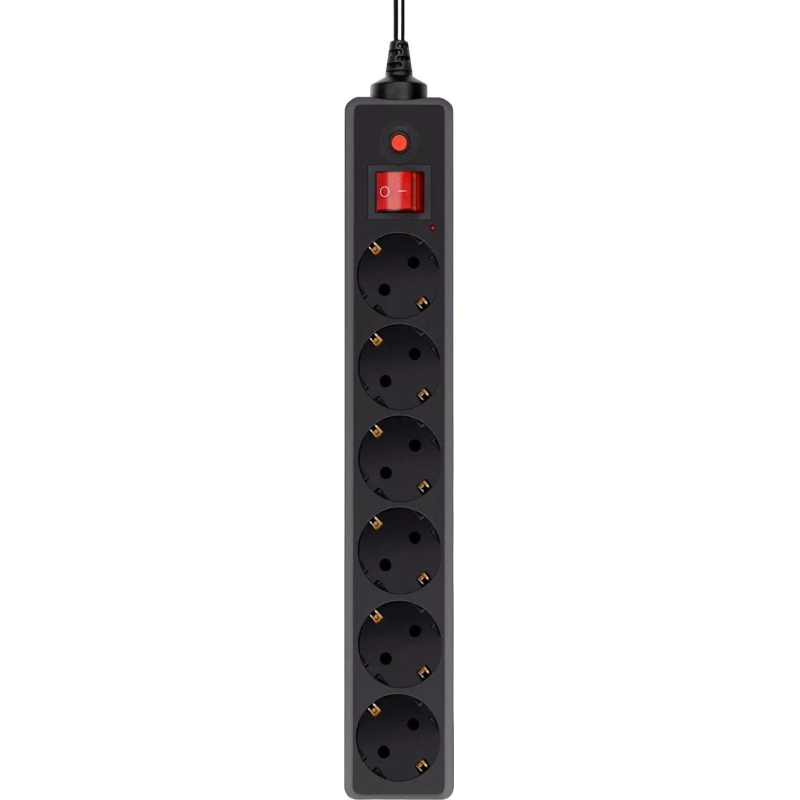 Сетевой фильтр Buro 600SH-16-5-B 5м (6 розеток) черный - фото 2