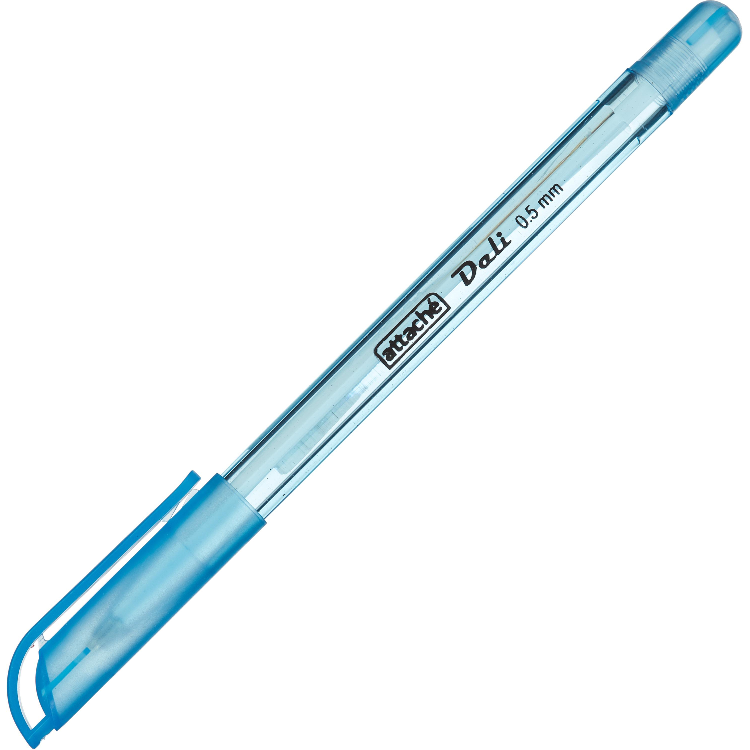 Ручка шариковая неавтомат. Attache Deli 0,5мм синий маслян.осн Россия - фото 2