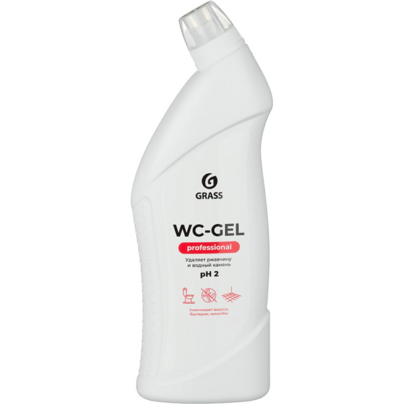 Профхим сантех кисл гель д/очистки минерал.отлож Grass/WC-Gel PROF, 0,75л - фото 1