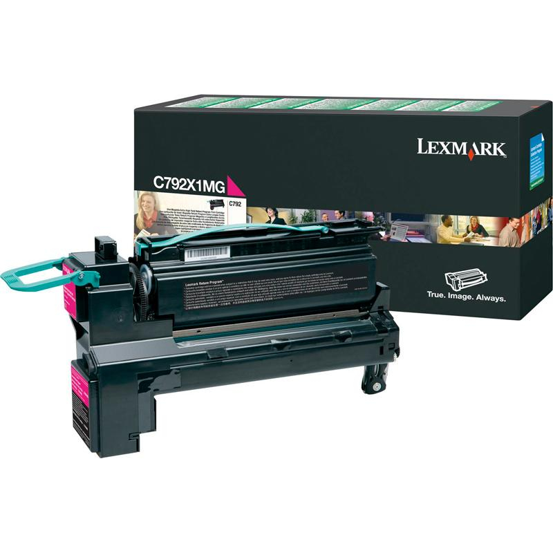 Картридж лазерный Lexmark C792 (C792X1MG) Magenta - фото 1