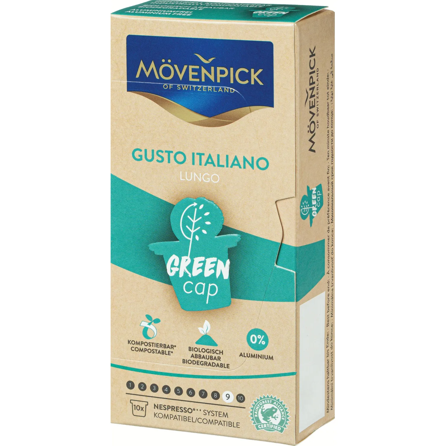 Кофе в капсулах Movenpick Gusto Italiano Lungo, 10 капсул - фото 1