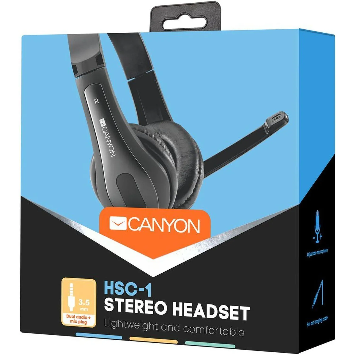 Гарнитура  для ПК CANYON HSC-1 basic 3.5mm (CNS-CHSC1B) - фото 6