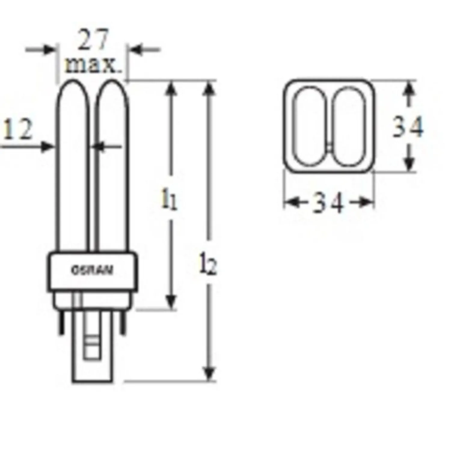 Лампа люминесцентная КЛЛ OSRAM CFL DULUX D 18W/840 G24D-2 (122958) - фото 4